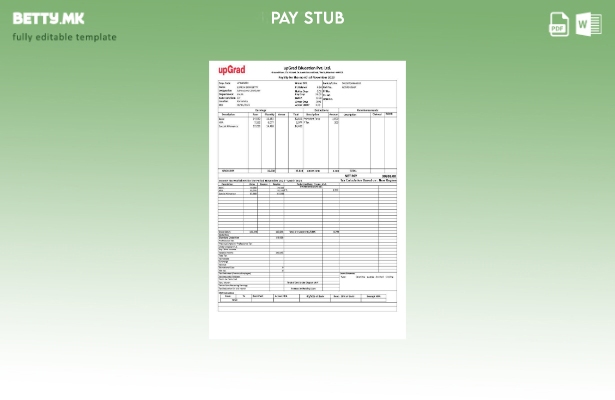 Шаблон за уплатница во модерен стил UpGrad Educaton